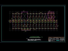 4371.84平米，四层中学教学楼框架结构（计算书、建筑、结构图）/格式dwg参考AutoCAD