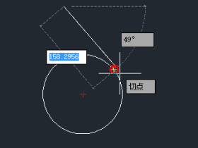 CAD绘制与圆相切的直线和圆弧