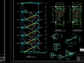 6层，5283平米框架教学楼毕业设计（计算书、建筑、结构图）/格式dwg参考AutoCAD