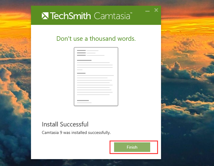 Camtasia Studio 9屏幕录像安装教程