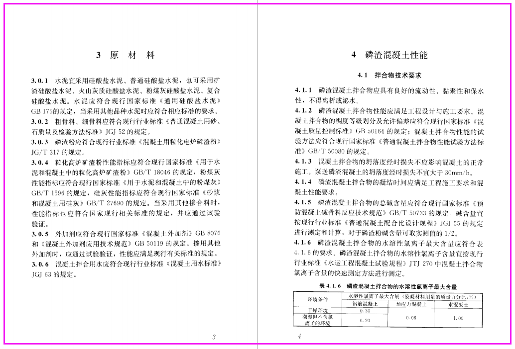 磷渣混凝土应用技术规程 JGJT308-2013