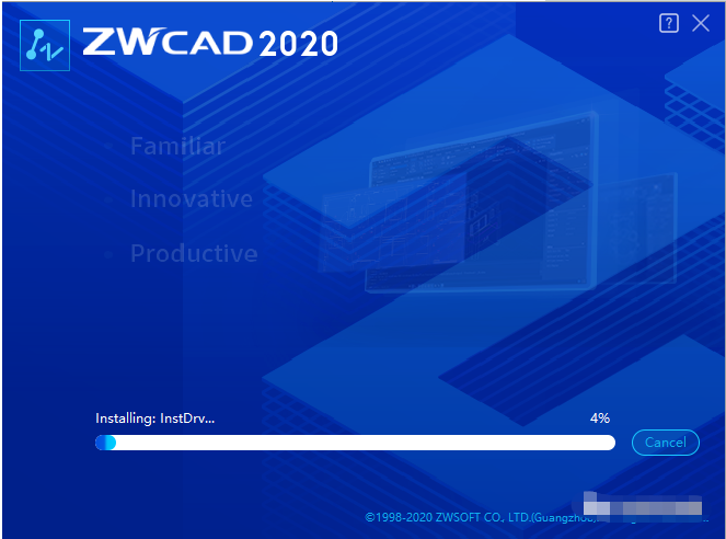 中望cad2020英文版软件安装教程（含下载）