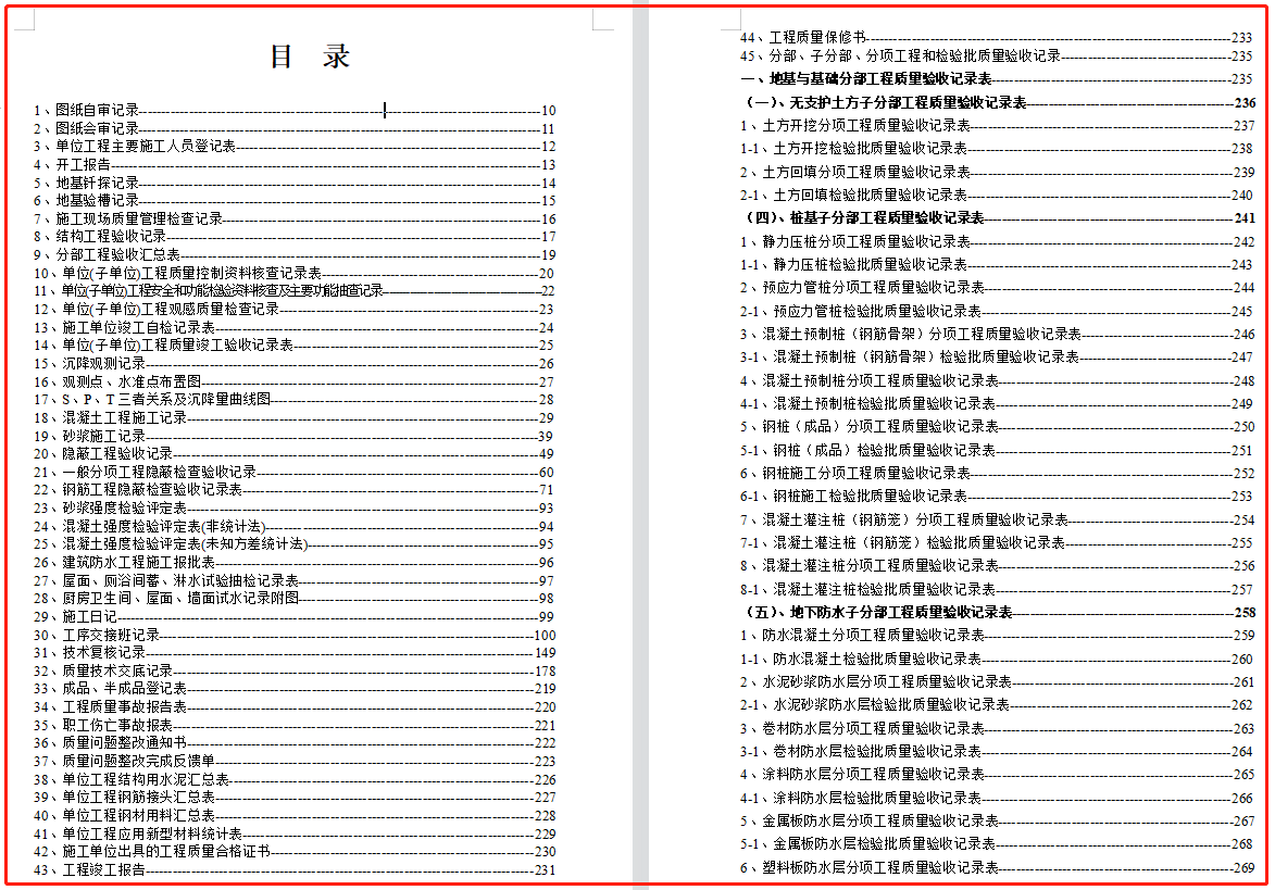 建筑工程资料全套填写规范（400多页呢）