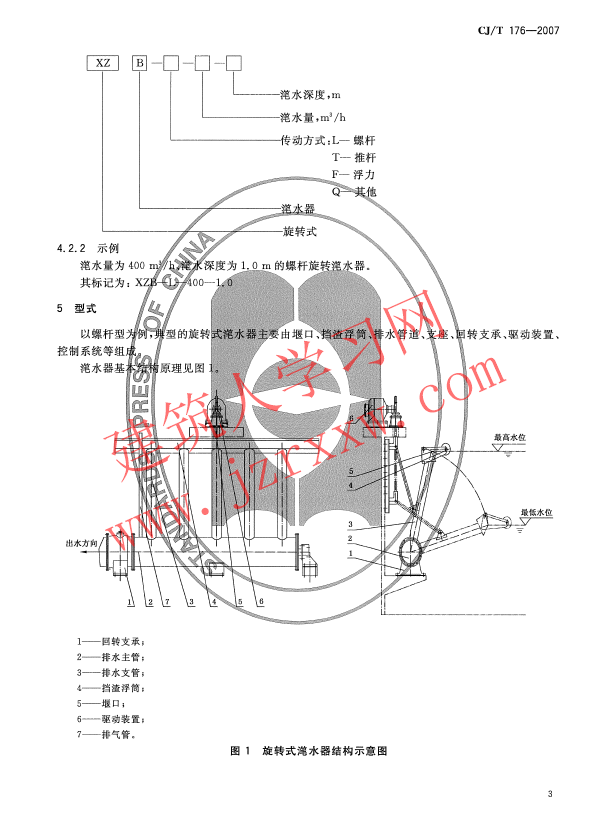 CJT176-2007 旋转式滗水器