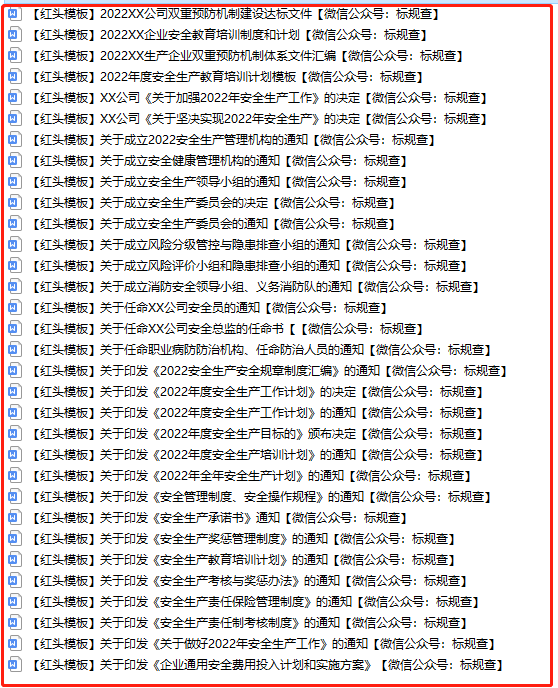 全套安全生产红头文件模板（全部可编辑）安全生产文件