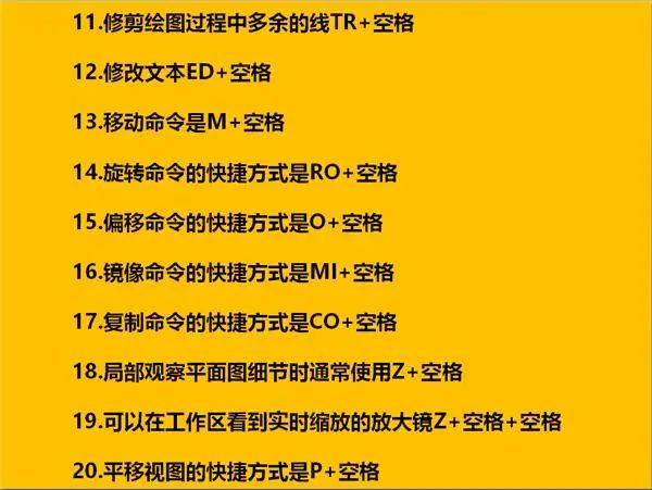 CAD高手熬夜整理，入门常用命令清单，学完必收藏系列！