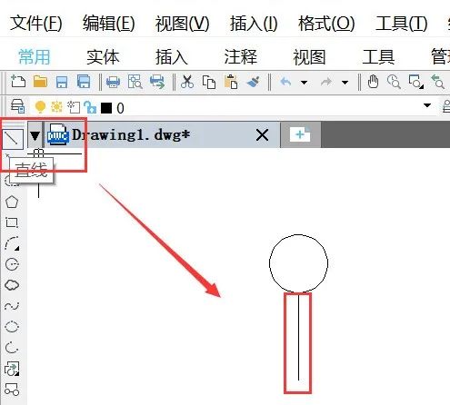 CAD怎样绘制回叫图形符号