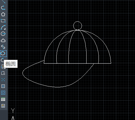 CAD如何快速绘制帽子