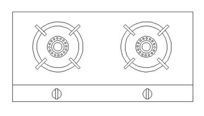 CAD绘制燃气灶实例