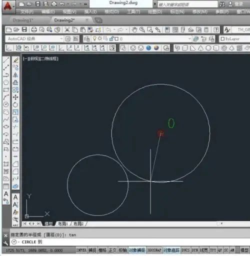 CAD中如何用tan快速捕捉切点？不可不学的CAD实用技巧