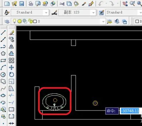 CAD室内设计绘制卫生间