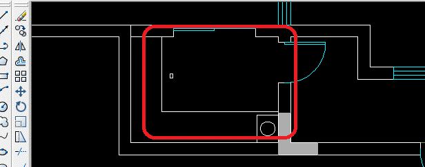 CAD室内设计中厨房布置实例