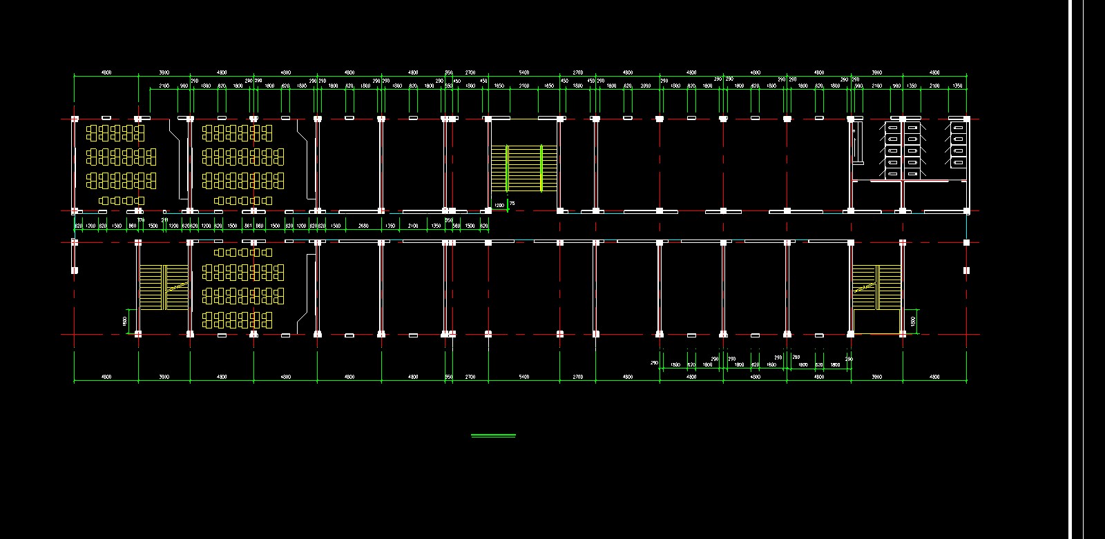 5627.7平米，五层中学教学楼（含计算书、部分建筑图）/格式dwg参考AutoCAD